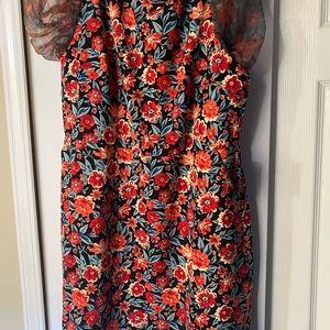 Torrid Mini High Neck Puff Sleeve Dress